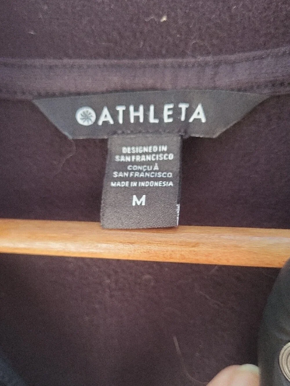 Athleta Sherpa Snap Pullover M NWOT  quilted Trim Fleece Jacket
